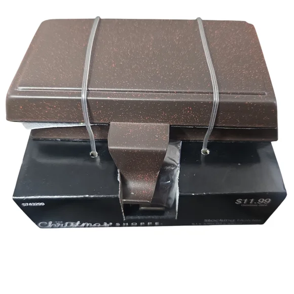 2pk Brushed Bronze Metal Shelves/ Mantel Hangers - Picture 2 of 8